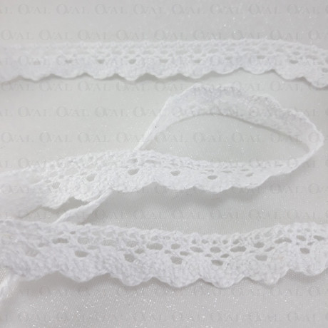 Koronka bawełniana ząbek S 16mm / 20yard ecru 3098