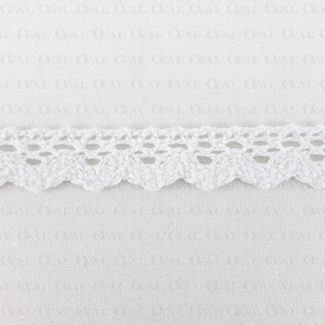 Koronka bawełniana ząbek S 16mm / 20yard ecru 3098