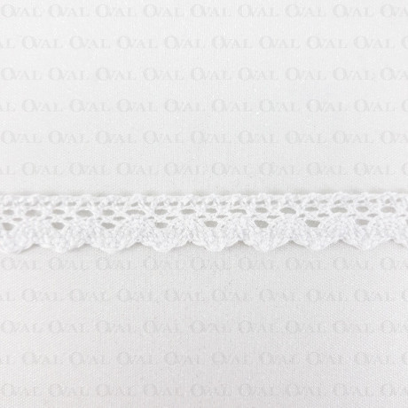 Koronka bawełniana ząbek S 16mm / 20yard ecru 3098