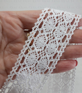 Cotton lace 40 mm/1 or 25 yards 1984
