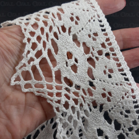 Koronka bawełniana 80mm/1 yard  3372