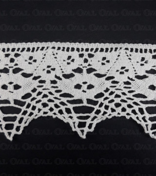 Koronka bawełniana 80mm/1 yard  3372