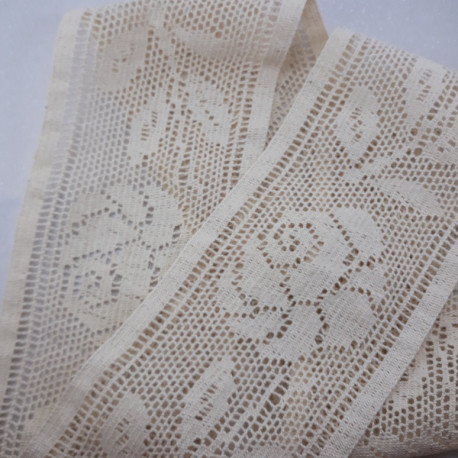 Koronka bawełniana 85mm/1 yard ecru 3167 - 29029