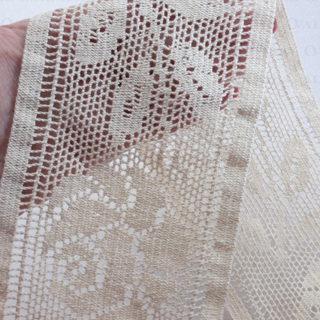 Koronka bawełniana  85mm/1 yard ecru   3167