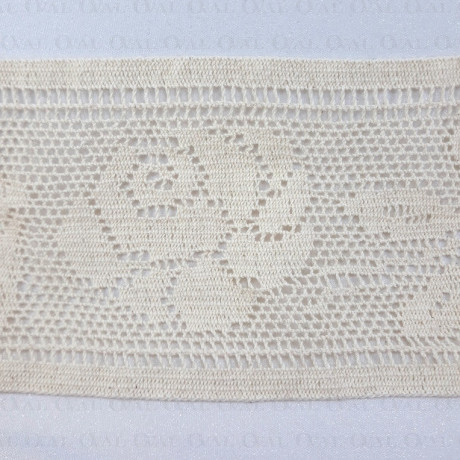 Koronka bawełniana  85mm/1 yard ecru   3167