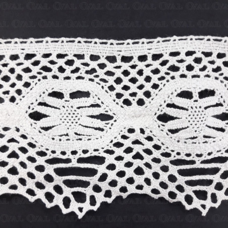 Cotton lace 105mm/1m white 344