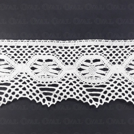 Cotton lace 105mm/1m white 344