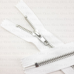 Zamki *5 metalowe 16cm /1szt białe 5551 Zamki *5 metalowe 16cm /1szt białe 5551