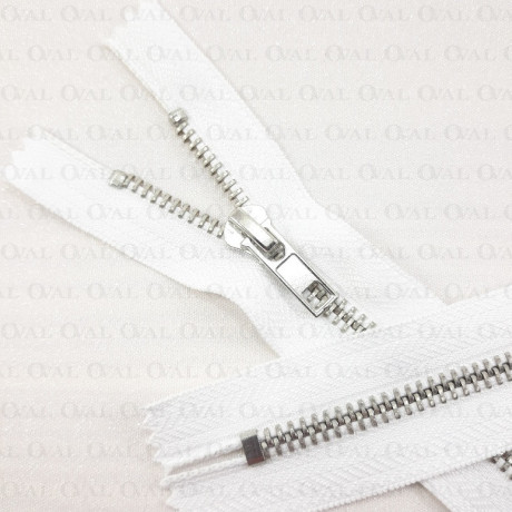 Zamki *5 metalowe 16cm /1szt białe 5551