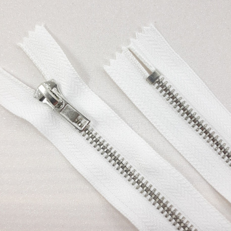 Zamki *5 metalowe 16cm /1szt białe 5551 - 29088