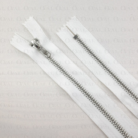 Zamki *5 metalowe 16cm /1szt białe 5551