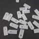 Końcówki do fiszbin tkanych 6mm/10szt białe 5552