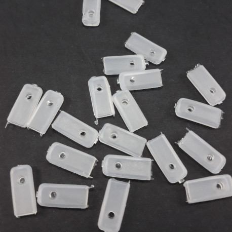 Końcówki do fiszbin tkanych 6mm/10szt białe 5552 - 29091