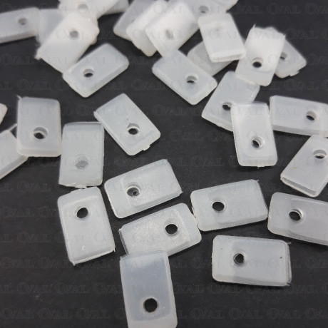 Końcówki do fiszbin  8mm/100szt białe 5553