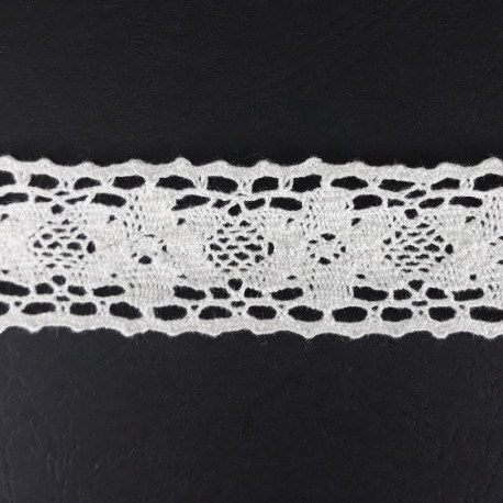 Koronka bawełniana 33mm/ 20 yard śmietana 3478 - 29109