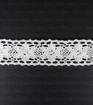 Koronka bawełniana 33mm/ 20 yard śmietana 3478