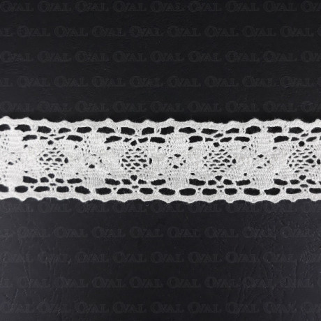 Koronka bawełniana 33mm/ 20 yard śmietana 3478