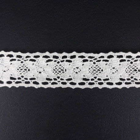 Koronka bawełniana 33mm/ 20 yard śmietana 3478 - 29110