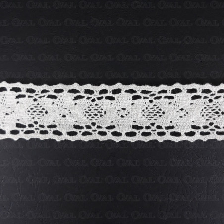 Koronka bawełniana 33mm/ 20 yard śmietana 3478