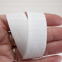 Taśma bawełniana płócienna 19mm / 50m biała 5565 Taśma bawełniana płócienna 19mm / 50m biała 5565