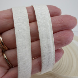 Taśma bawełniana płócienna 13mm / 50m natural 5565