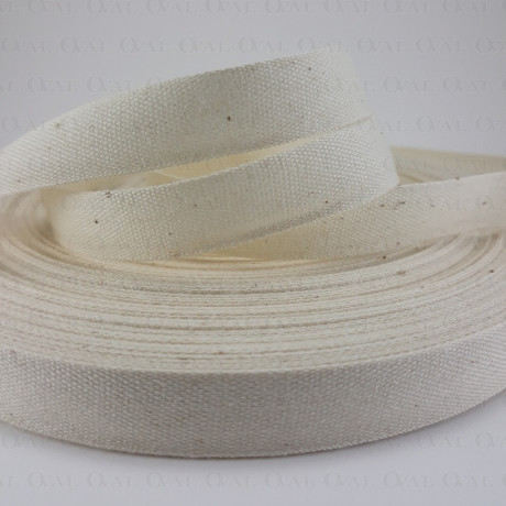 Taśma bawełniana płócienna 13mm / 50m  natural 5565
