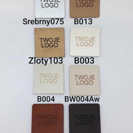 Naszywki 20szt kwadrat z Twoim Logo 5571 - 29184