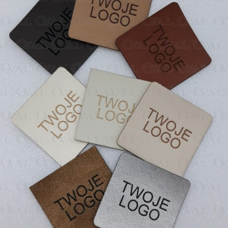 Naszywki 20szt kwadrat z Twoim Logo  5571