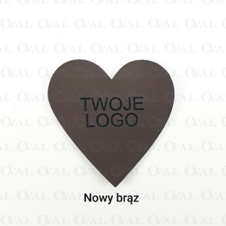 Naszywki 20szt, serce z Twoim logo 5572