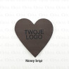 Naszywki 20szt, serce z Twoim logo 5572