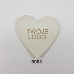 Naszywki 20szt, serce z Twoim logo 5572