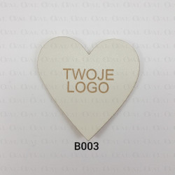 Naszywki 20szt, serce z Twoim logo 5572 Naszywki 20szt, serce z Twoim logo 5572
