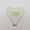 Naszywki 20szt, serce z Twoim logo 5572
