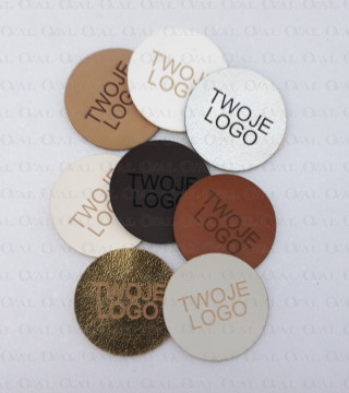 Naszywki kółko z Twoim logo, 20szt 5573