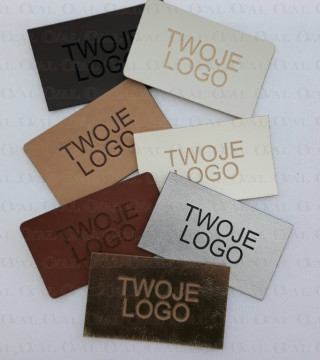 Naszywki prostokąt z Twoim logo, 20szt 5574