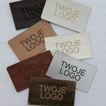 Naszywki prostokąt z Twoim logo, 20szt 5574