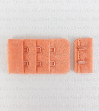 Zapięcie do biustonosza 30mm/ 1,10 lub 100szt morela 5575