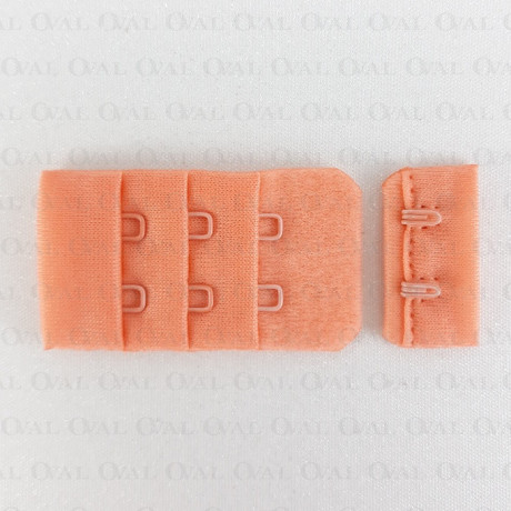 Zapięcie do biustonosza 30mm/ 1,10 lub 100szt morela 5575