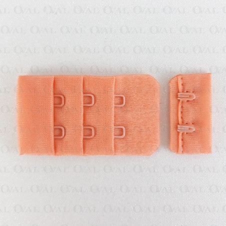 Zapięcie do biustonosza 30mm/ 1,10 lub 100szt morela 5575