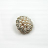 Metal brooch gold/silver no. 724