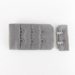 Zapięcie do biustonosza 30mm/ 1,10 lub 100szt szaro -brązowy 5579
