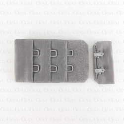 Zapięcie do biustonosza 30mm/ 1,10 lub 100szt szaro -brązowy 5579 Zapięcie do biustonosza 30mm/ 1,10 lub 100szt szaro -brązowy 5579
