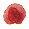Chiffon Rose Brooch approx. 55mm no. 253
