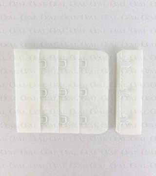 Zapięcie do biustonosza  50mm/1,10 lub 100szt śmietana 5582