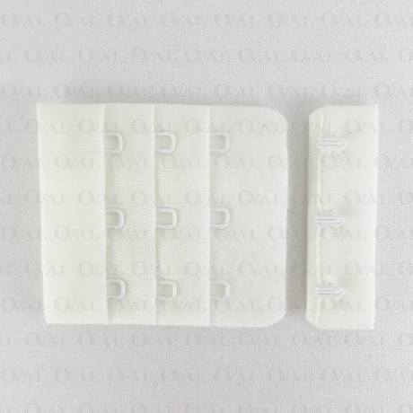 Zapięcie do biustonosza  50mm/1,10 lub 100szt śmietana 5582