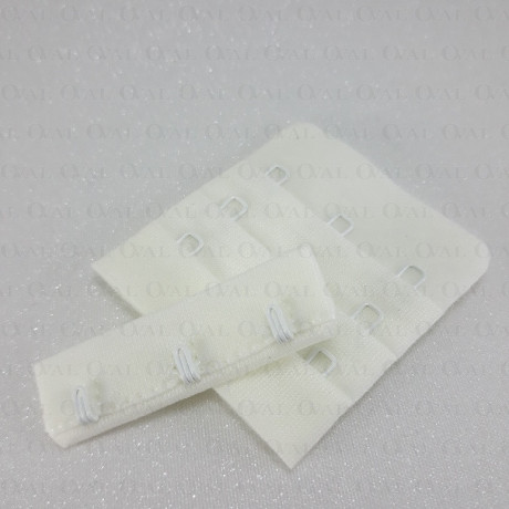 Zapięcie do biustonosza  50mm/1,10 lub 100szt śmietana 5582