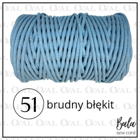 Sznurek bawełniany do szycia 5mm/100m sztywny 5472 - 29285