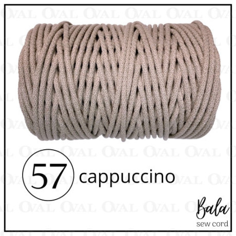 Sznurek bawełniany do szycia 5mm/100m sztywny   5472