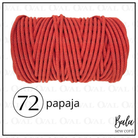 Sznurek bawełniany do szycia 5mm/100m sztywny   5472