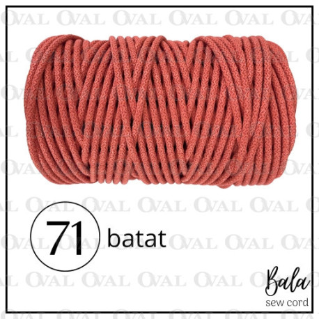 Sznurek bawełniany do szycia 5mm/100m sztywny 5472 - 29305